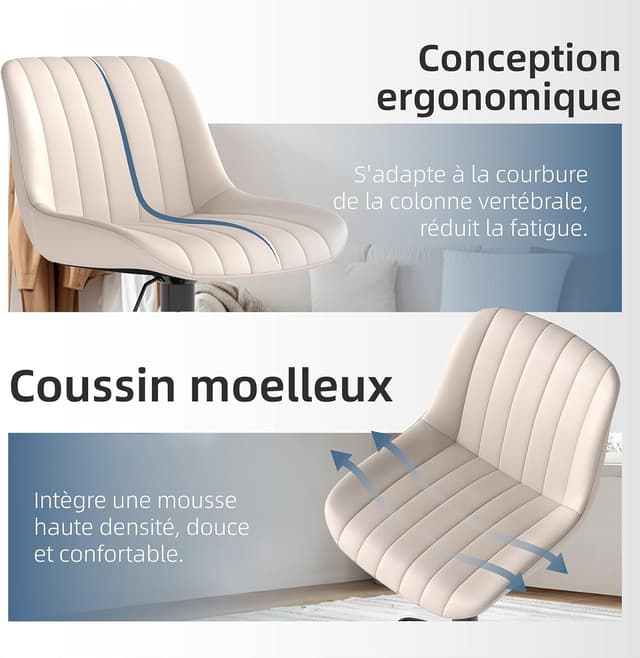 Detalle de Youhauchair Tabouret bar 3 lot, 55 à 75 cm