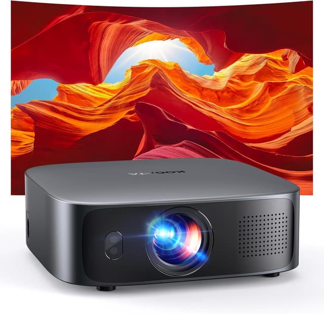 Detalle de KOGATA Smart Beamer 4K (Kurzdistanz) mit Autofokus, 6D-Trapezkorrektur, Netflix & Dolby Audio