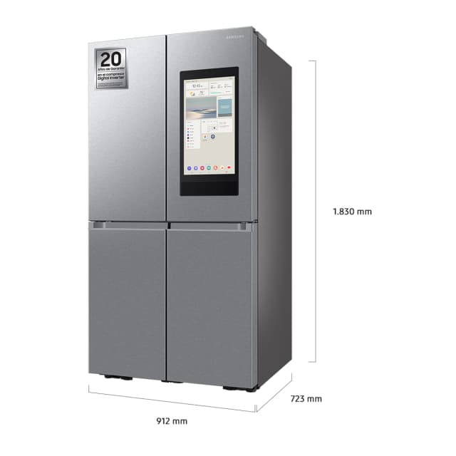 Detalle 2 de Samsung RF65DG9H0ES French Door - Frigorífico Americano