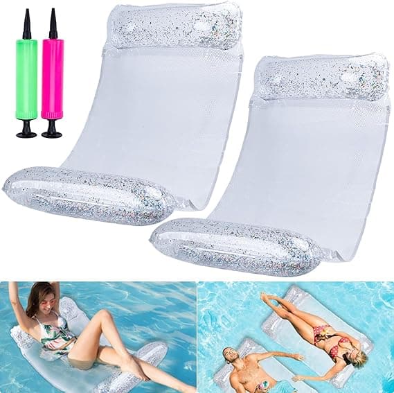 Imagen de CYFIE Colchoneta Piscina 4 en 1, Set de 2 Flotadores 🏖 en OfertitasTOP