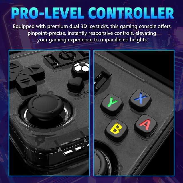 Detalle 2 de xiskt R36MAX Retro-Handheld Konsole 4,0 Zoll