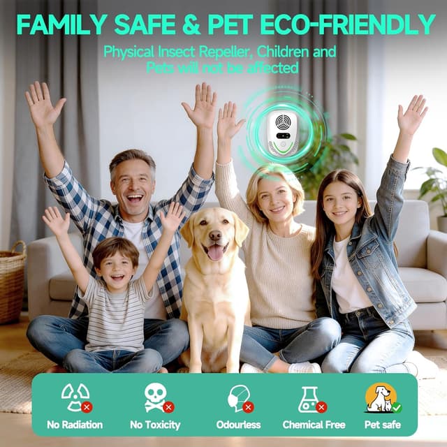 Detalle de Gecool 2026 ultrasonic pest repeller 6 pack