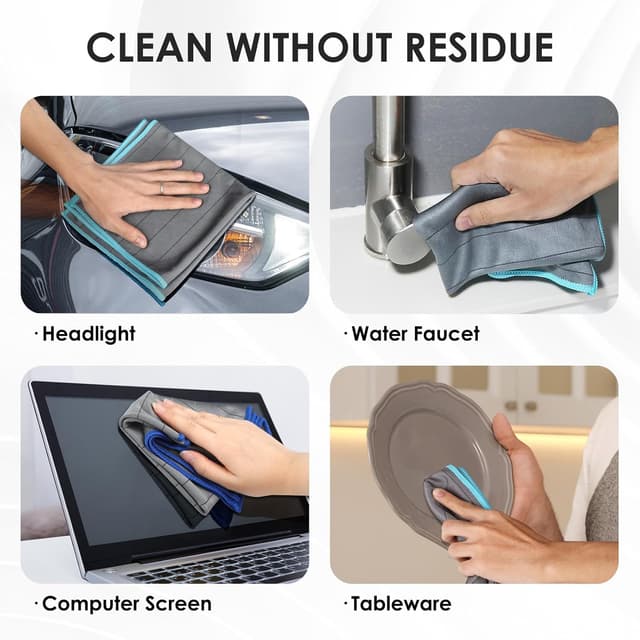 Thumbnail 6 de NEUTYPECHIC 4 Pezzi Panno Magico Vetro 40×40 CM 🧽