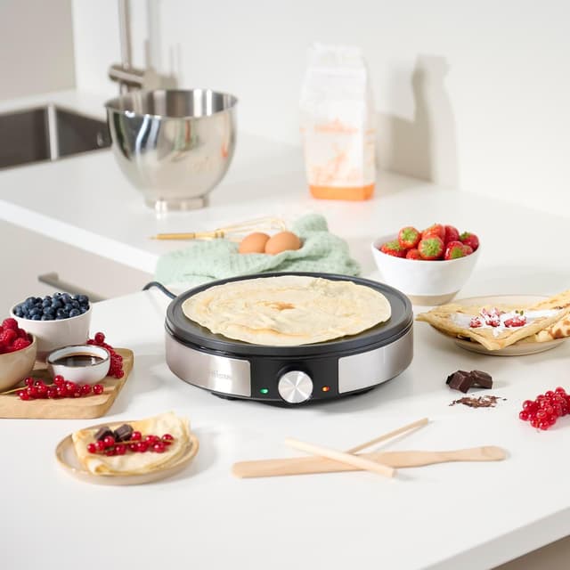 Thumbnail 1 de Tristar BP-2638 Crepera 30 cm 🍳 - Acero inoxidable, regulable