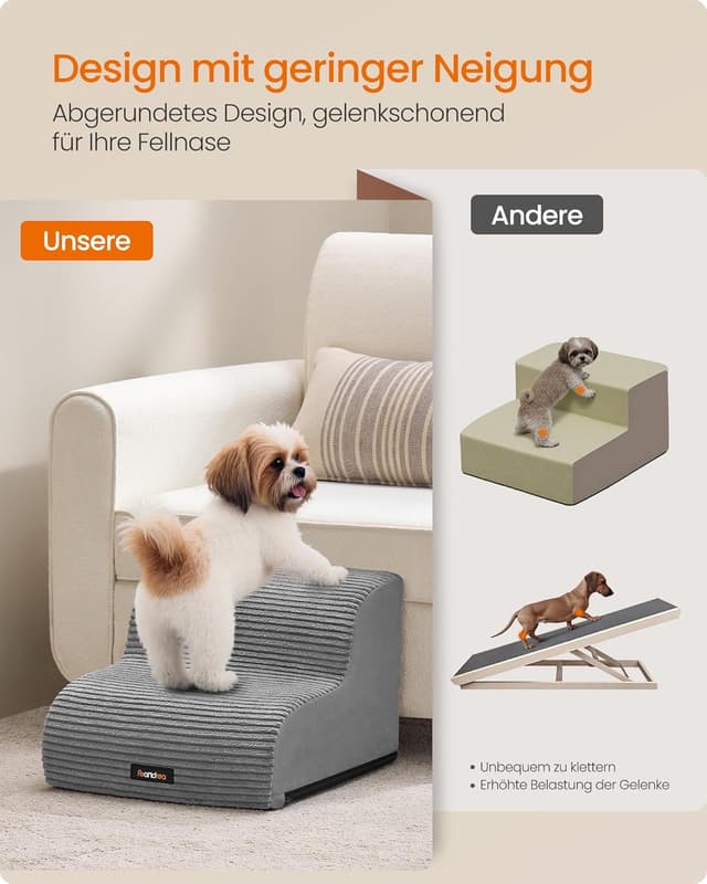 Detalle de Feandrea PPS002G01 Hundetreppe 33 cm 🐾