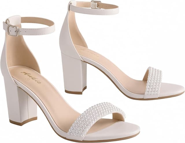 Thumbnail 6 de Ankis Women’s Open-Toe Chunky Heels with Ankle Strap (2.75-inch)