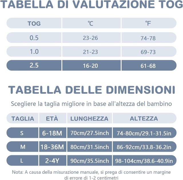 Thumbnail 3 de Mosebears sacco a pelo bambini 2.5 Tog