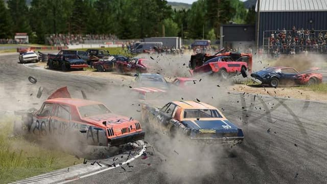 Detalle de Wreckfest for Nintendo Switch — physics-based destruction racing
