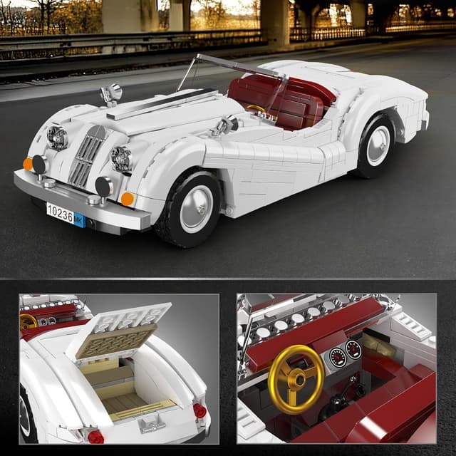 Detalle 2 de Mould King 10236 – Kit de construction d’une voiture de sport classique (1302 pièces) version statique, dès 14 ans