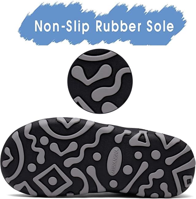 Detalle de Mishansha Jungen Mädchen Wanderschuhe mit Klettverschluss – rutschfeste, flexible Walkingschuhe (Gr. 24–38)