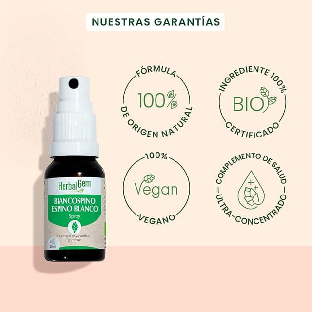 Thumbnail 2 de HERBALGEM Espino Blanco spray 15 ml para circulación