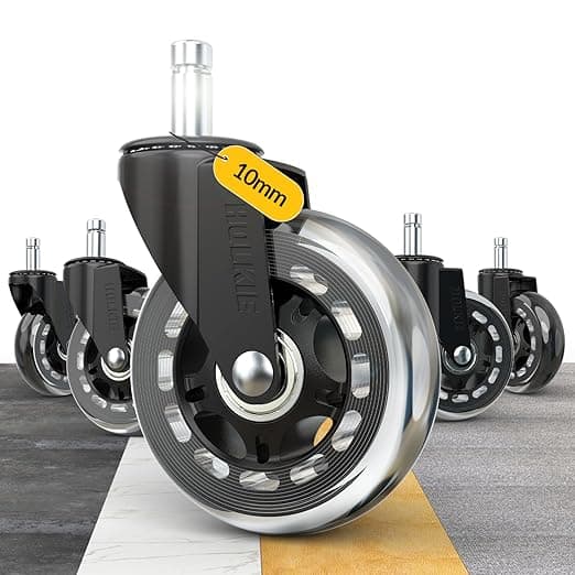 Detalle de HOLKIE Ruedas de Silicona para Silla Oficina 5 unids🌀