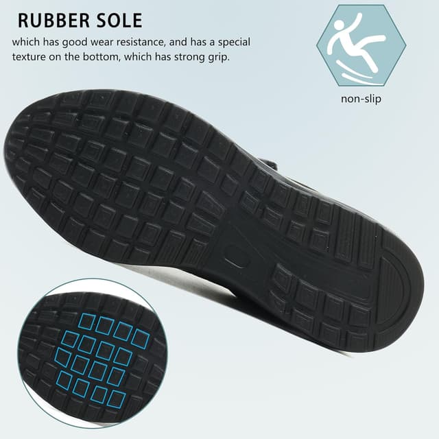 Detalle de Chaussures de sécurité légères respirantes avec embout acier et fermeture à bouton (lacet rapide)