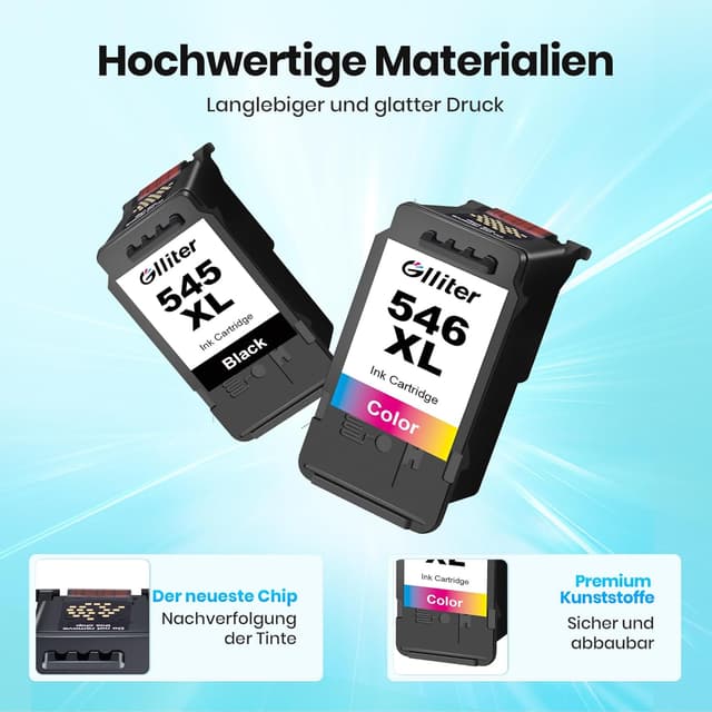 Thumbnail 3 de Glliter 545XL 546XL Druckerpatronen 400 Seiten đź–¨