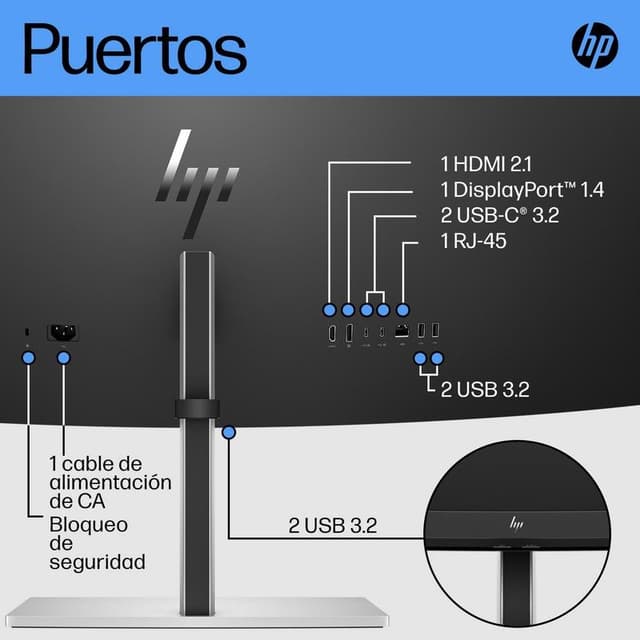 Thumbnail 1 de HP E45c G5 Monitor 44,5 Pulgadas Dual QHD 165 Hz