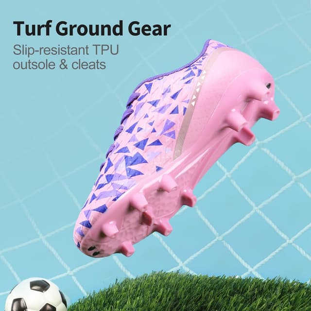 Thumbnail 4 de DREAM PAIRS Youth Soccer Cleats Firm Ground