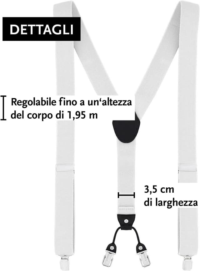 Thumbnail 1 de DonDon Set bretelle e papillon 3,5 cm