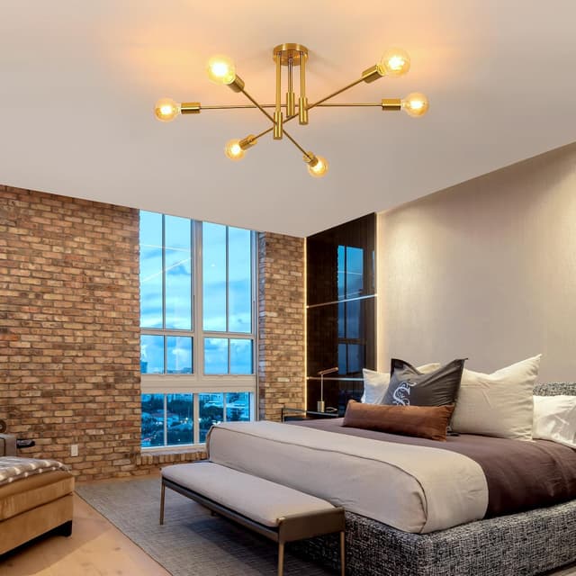 Detalle de Comely Sputnik plafoniera 6 luci E27 72 cm