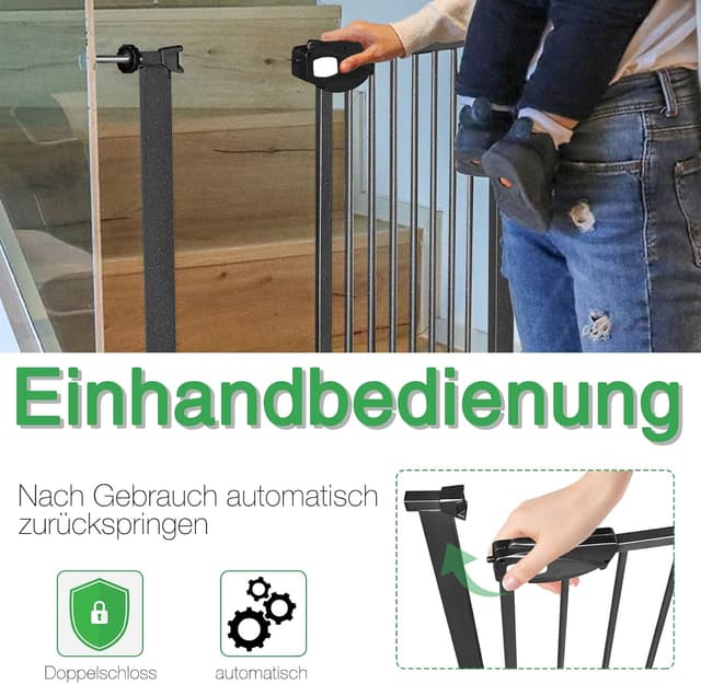 Detalle de UISEBRT Treppenschutzgitter Tür 75 bis 85 cm