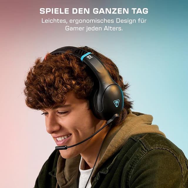 Detalle de Turtle Beach Airlite Fit Wired Gaming Headset (Nintendo Switch lizenziert) – anthrazitschwarz