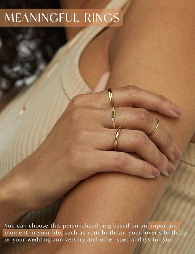 Detalle 2 de ZNBOH Stapelring Gold wasserfest 18K