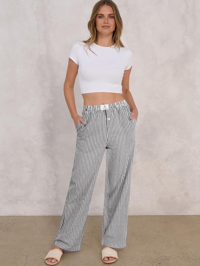 Thumbnail 4 de ANRABESS Striped Gingham Pajama Pants XS-XXL