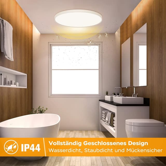 Thumbnail 4 de OUILA LED Deckenleuchte Flach Rund 24W 3000K