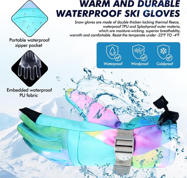 Thumbnail 4 de Pnosnesy Ski Gloves -22°F