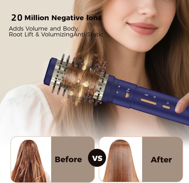 Detalle de 5 in 1 Multi Hot Air Styler Wrap (110,000 RPM) Hair Dryer Brush with Auto Wrap Curlers