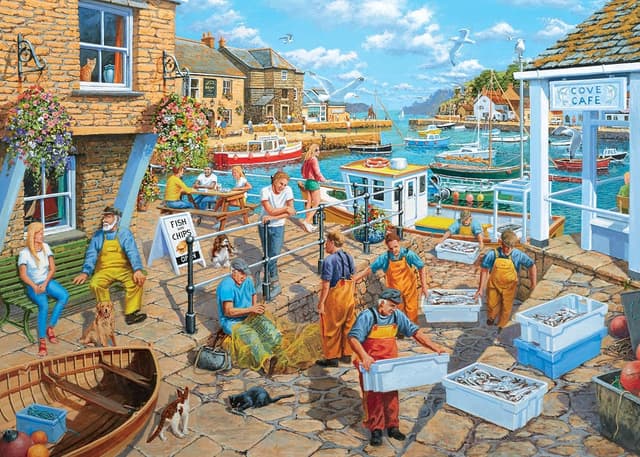 Detalle de Ravensburger A Fisherman’s Life 1000 Piece Jigsaw Puzzle (Age 12+) 70 x 50cm