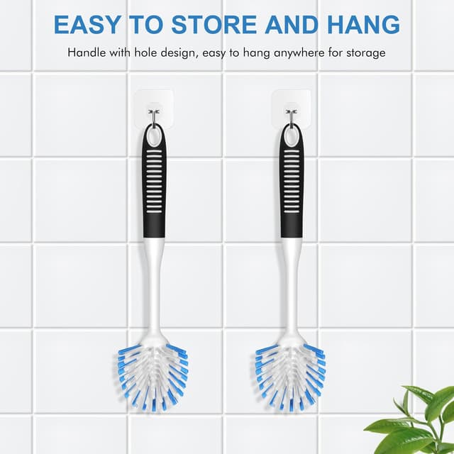 Thumbnail 2 de SetSail Dish Brush with Handle 2-Pack