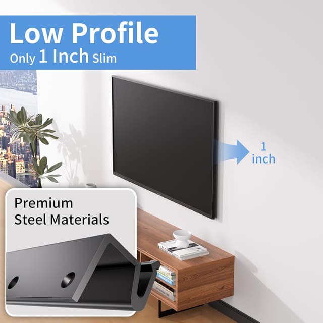 Detalle de KAMIWI No Stud TV Wall Mount, VESA 400x400