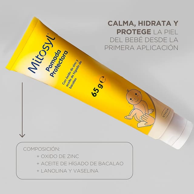 Detalle de Mitosyl Pomada Protectora 65 g crema pañal