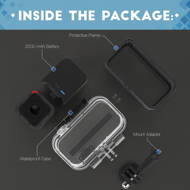 Thumbnail 6 de SABRENT EcstaPro Batteria Extra per GoPro HERO5 Session (GP-KT5S)