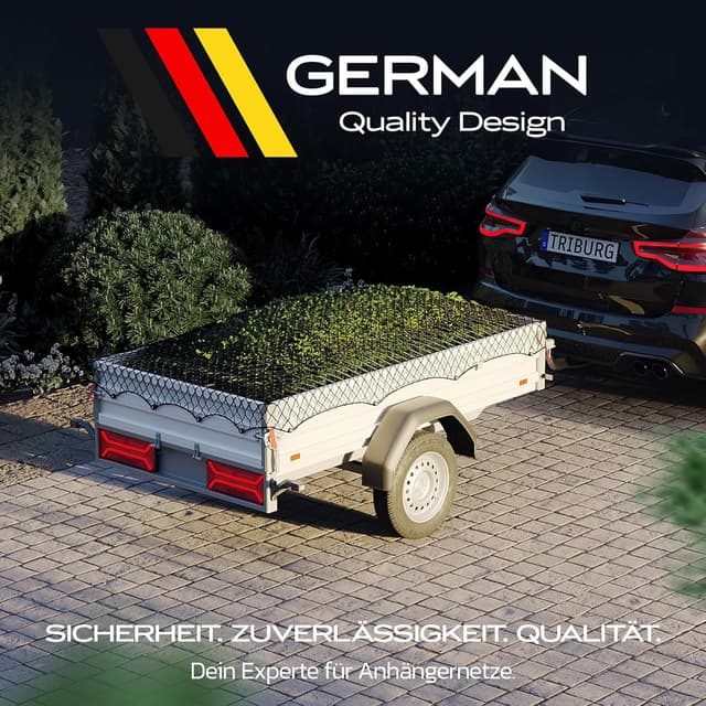 Thumbnail 6 de TRIBURG Anhängernetz Dehnbar 1,5x2,7 m bis 2,5x3,5 m