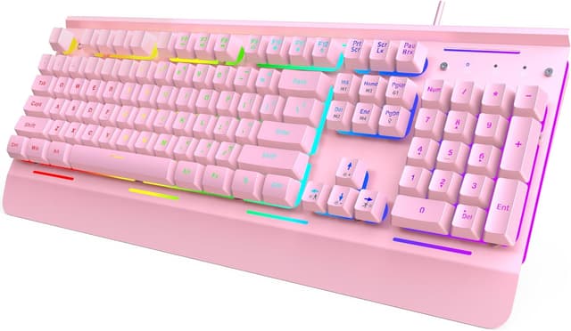 Detalle de TECKNET RGB Gaming Tastatur 105 Tasten