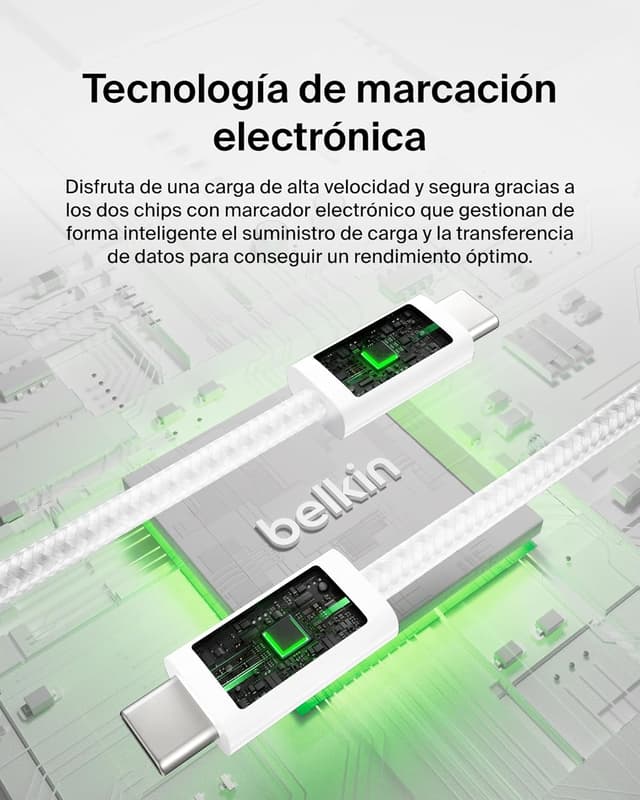 Thumbnail 4 de Belkin Paquete 2 Cables USB-C a USB-C 1,5 m 240 W