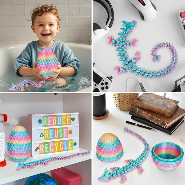 Detalle 2 de Dragon Egg fidget toy 3D printed