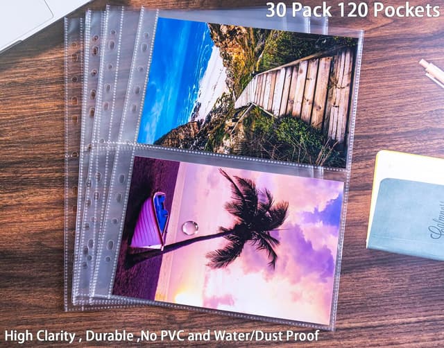 Thumbnail 4 de A4 Photo Sleeves Pack 30, 2‑compartment top‑load