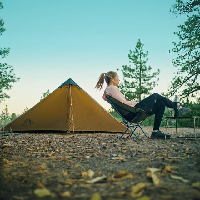 Detalle de Night Cat 1 Mann Ultraleicht-Zelt (wasserdicht) – kleines Packmaß für Trekking, Camping & Radtour