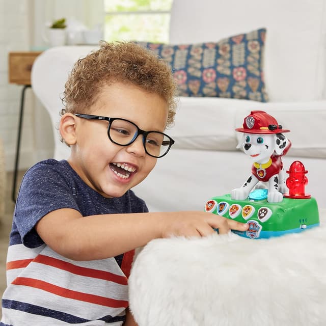 Detalle de VTech PAW Patrol Interaktiver Geschichten-Freund Marshall (für Kinder von 3–6 Jahren) – mit Figurenfunktion und interaktiven Rettungsmissionen
