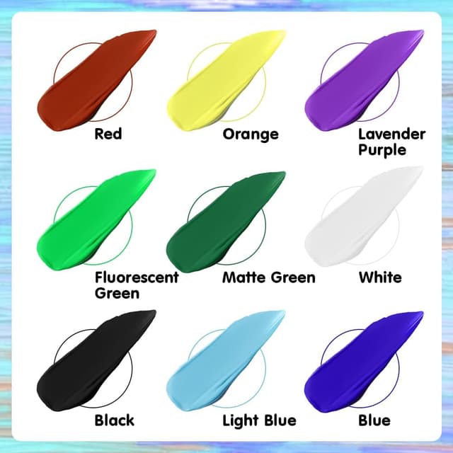 Detalle de AOOWU Pittura per viso e corpo blu lago, 30 g: body paint lavabile per Halloween, Carnevale e travestimenti