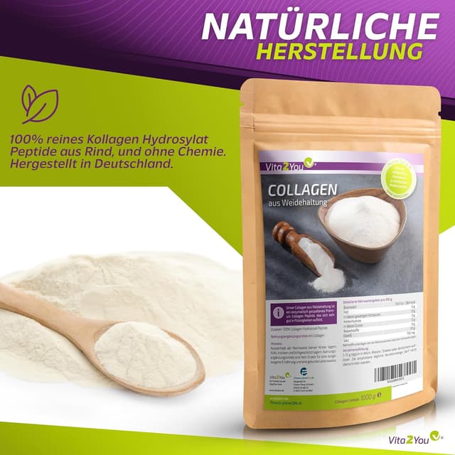 Thumbnail 3 de Vita2You Collagen Pulver 1kg