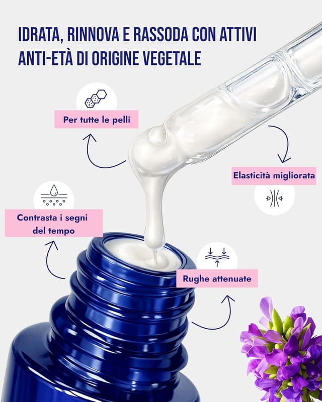 Detalle de YOUGLAM Global Age siero viso antirughe con acido ialuronico, bakuchiol e ribosio (30 ml)