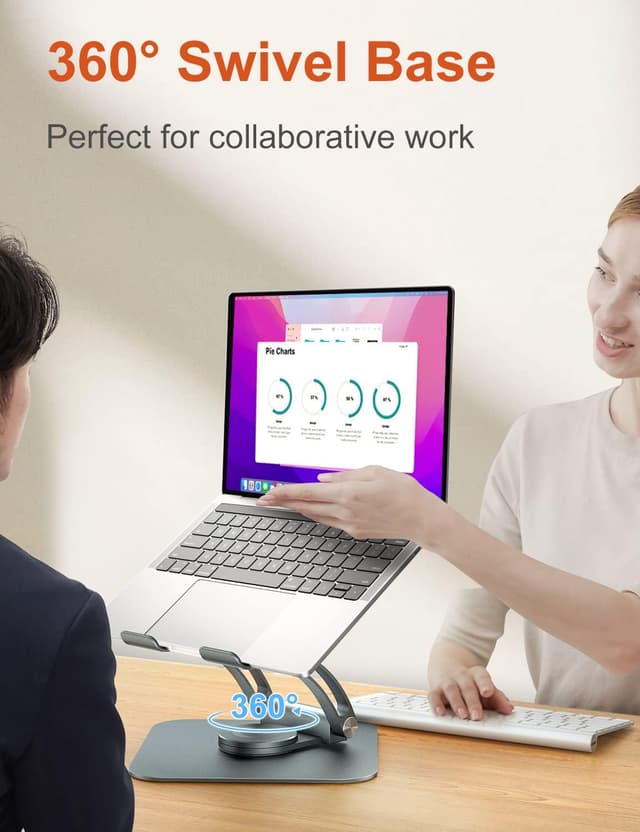 Thumbnail 1 de tounee Support d’ordinateur réglable 360° 10–16