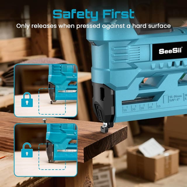 Thumbnail 5 de SEESII J-133 Pistola de clavos 2 en 1 2.0Ah