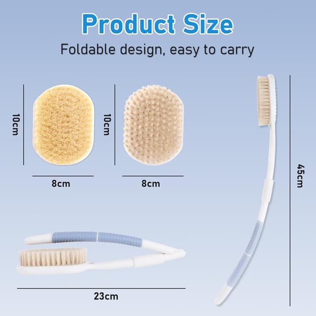 Thumbnail 1 de Wiseten Foldable Back Scrubber with Long Handle