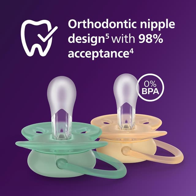 Detalle 1 de AVENT SCF091/53 Ultra Soft Soothers 6-18 months