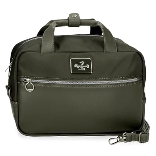 Detalle de Pepe Jeans Christine neceser verde 31×21×15 cm