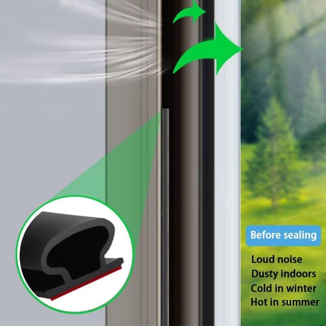 Thumbnail 5 de Joint de porte 12 m en caoutchouc noir